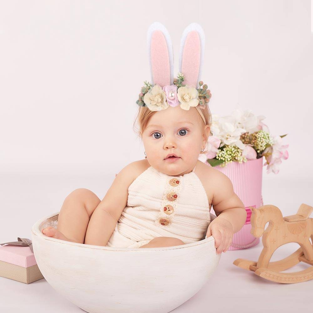 Make This Easter Memorable with Our Floral Bunny Ears Headbands and One Piece Baby Outfits
