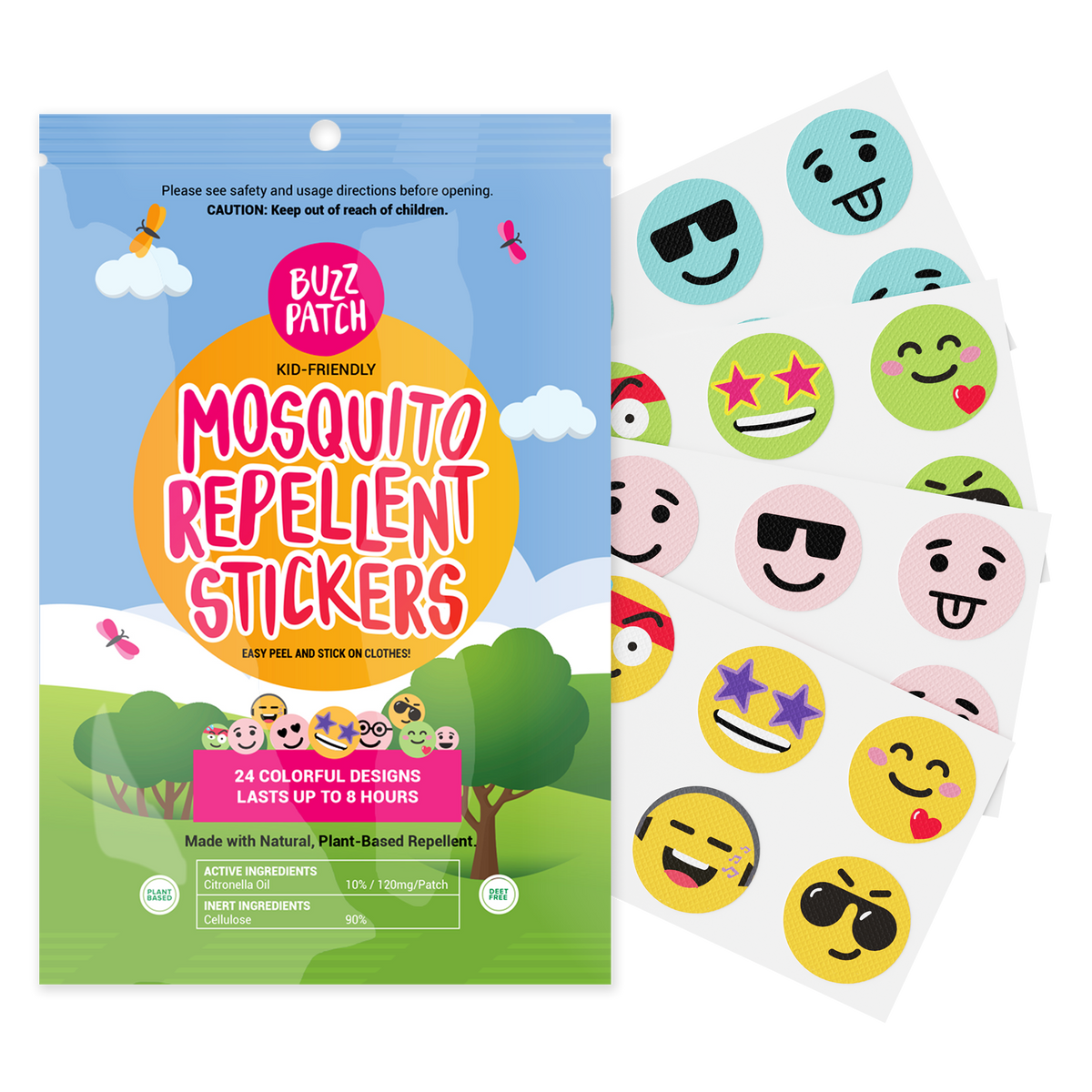 BuzzPatch Mosquito Repellent Patch Stickers