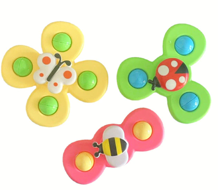 3PCS Baby Cartoon Fidget Spinner Toys