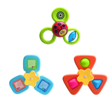 3PCS Baby Cartoon Fidget Spinner Toys